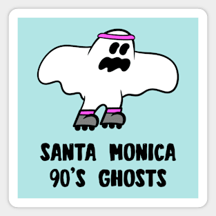 Santa Monica 90s Ghosts - Minorest League Baseball Magnet